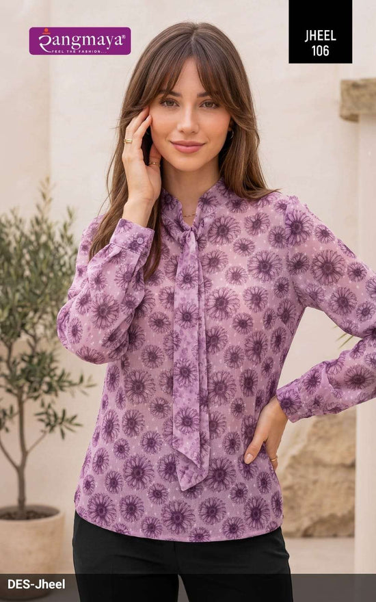 Rangmaya Jheel Chiffon Printed Stitched Tunic Set