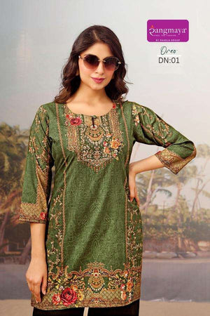 Rangmaya Oreo Cotton Short Tops