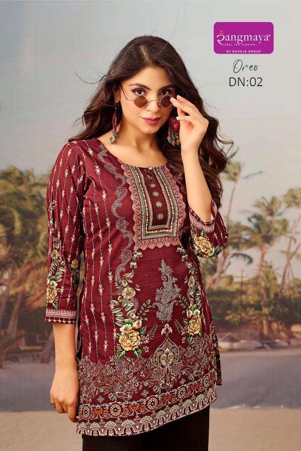 Rangmaya Oreo Cotton Short Tops