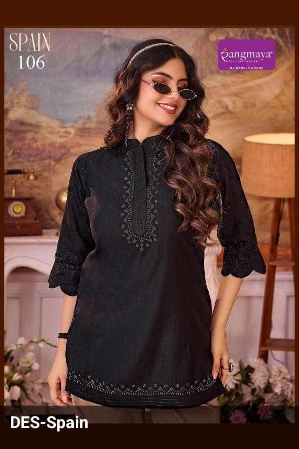 Rangmaya Spain Vertican Printed Readymade Tunics