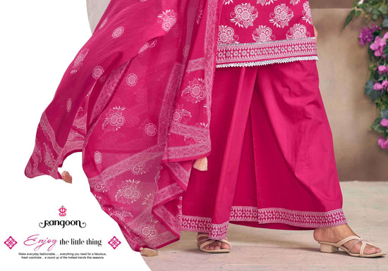Rangoon Chahat Cotton Kurti Pant Dupatta Set