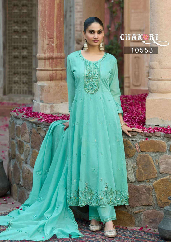 Rangoon Chakori Mal Chanderi Salwar Suit Set