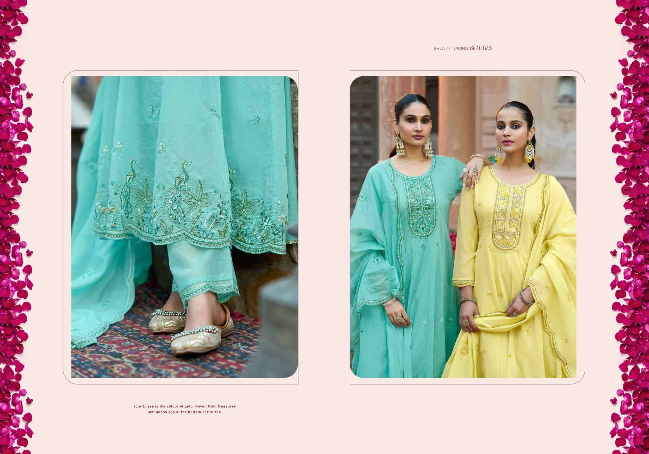 Rangoon Chakori Mal Chanderi Salwar Suit Set