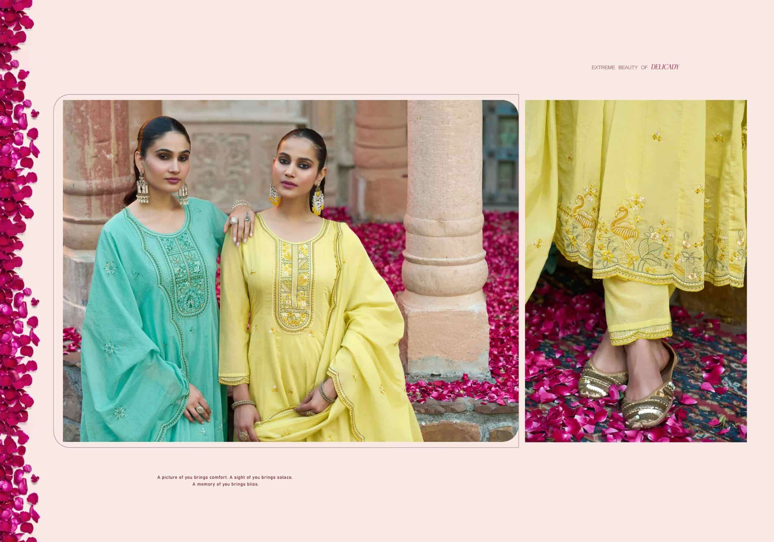 Rangoon Chakori Mal Chanderi Salwar Suit Set