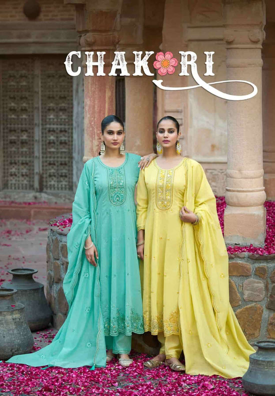Rangoon Chakori Mal Chanderi Salwar Suit Set