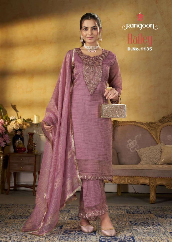 Rangoon Hailey Jacquard Mirror Work Salwar Suit Set