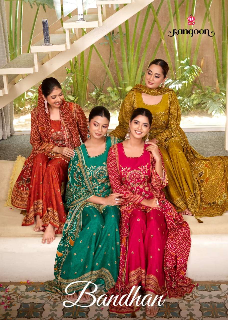 Rangoon Kurti Bandhan Pure Muslin Salwar Suit Set - Amrah Wholesale