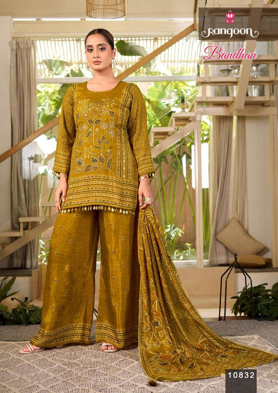 Rangoon Kurti Bandhan Pure Muslin Salwar Suit Set - Amrah Wholesale