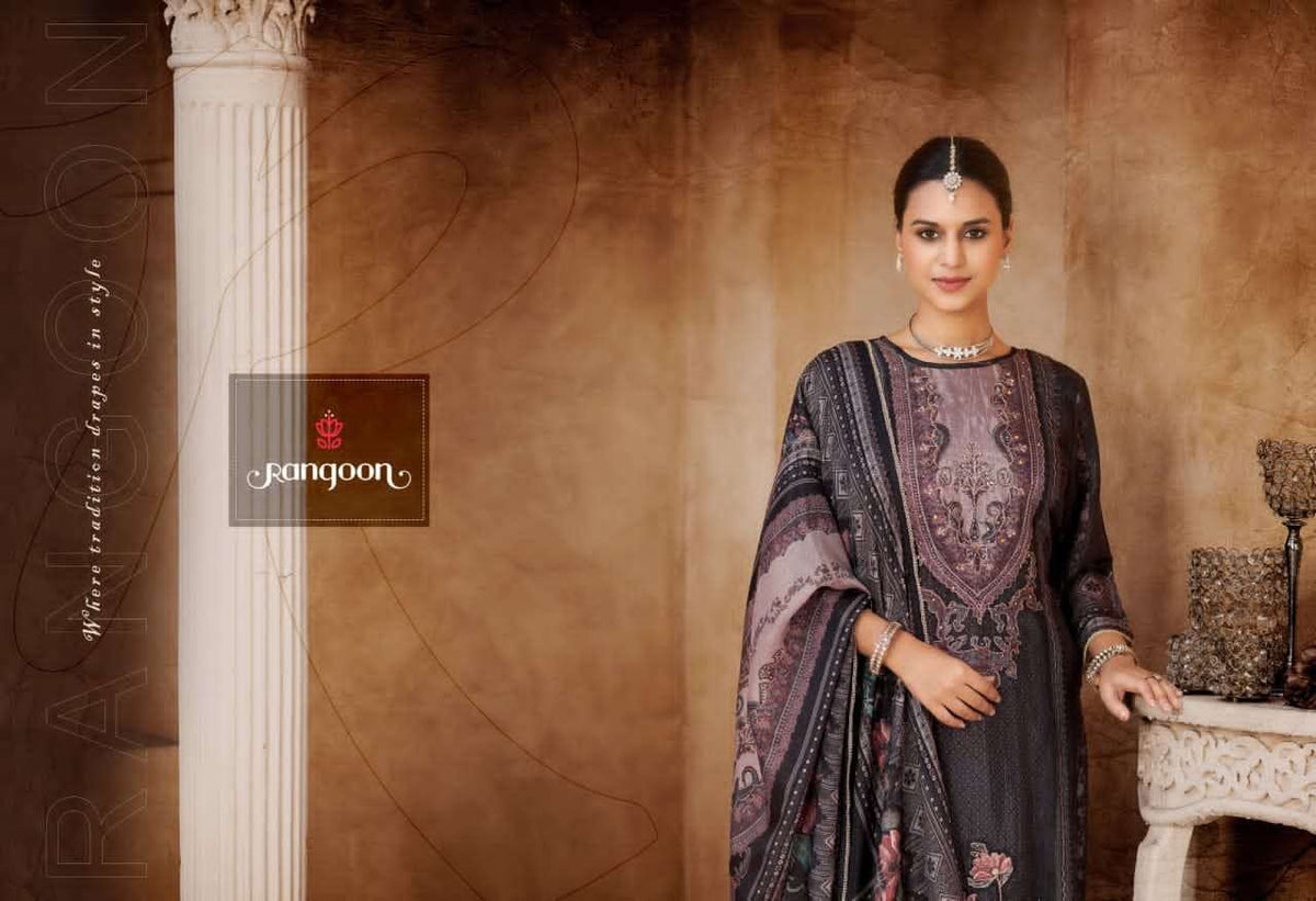 Rangoon Kurti Shahin Premium Pure Muslin Salwar Suit Set - Amrah Wholesale