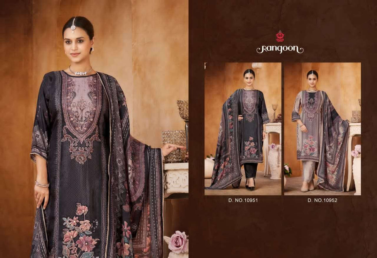 Rangoon Kurti Shahin Premium Pure Muslin Salwar Suit Set - Amrah Wholesale