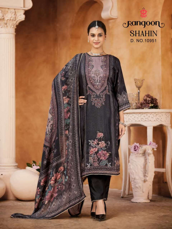 Rangoon Kurti Shahin Premium Pure Muslin Salwar Suit Set - Amrah Wholesale