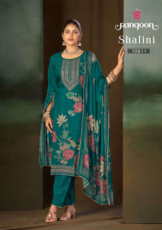 Rangoon Kurti Shalini Pure Muslin Kurti Pant Dupatta Set - Amrah Wholesale