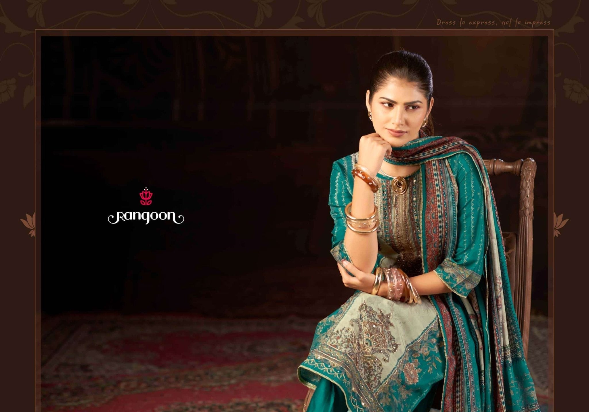 Rangoon Kurti Sveta Pure Muslin Kurti Pant Dupatta Set - Amrah Wholesale