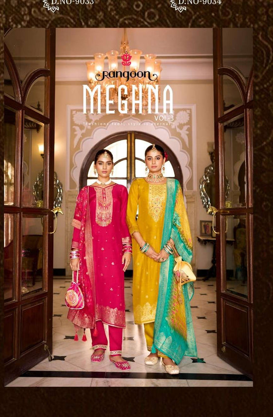 Rangoon Meghana Vol 3 Readymade Fancy 3 Piece Set Wholesale Price