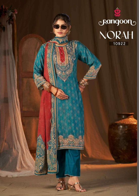 Rangoon Norah Pure Muslin Readymade Salwar Suit Set Wholesale