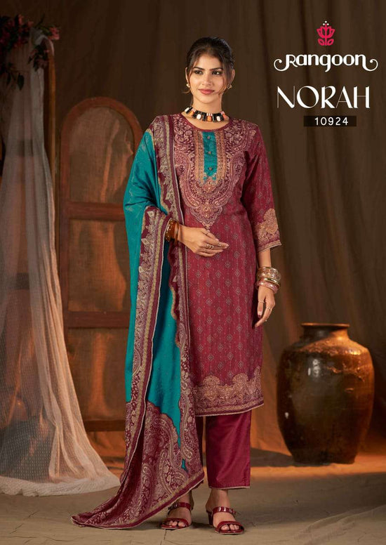 Rangoon Norah Pure Muslin Readymade Salwar Suit Set Wholesale