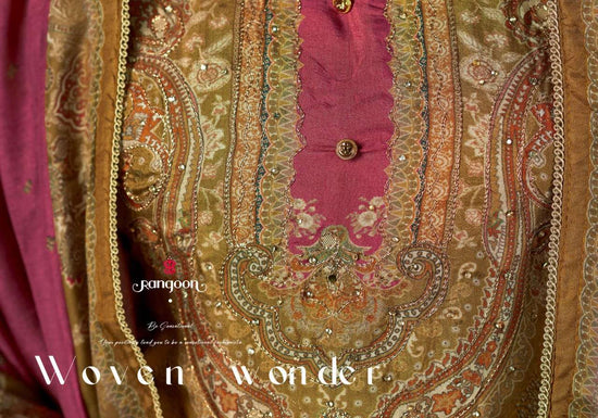 Rangoon Norah Pure Muslin Readymade Salwar Suit Set Wholesale