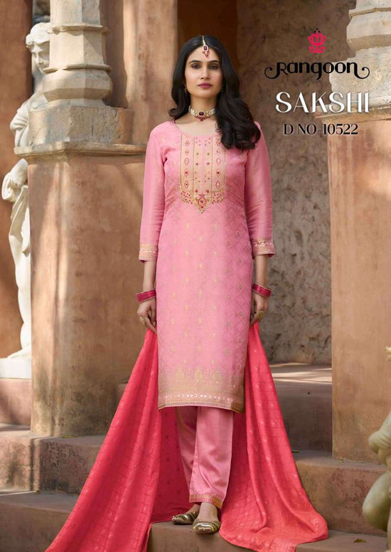 Rangoon Sakshi Simmer Jacquard Salwar Suit Set - Amrah Wholesale