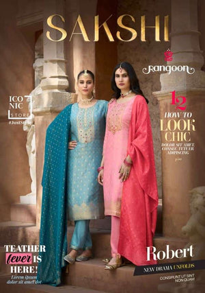 Rangoon Sakshi Simmer Jacquard Salwar Suit Set