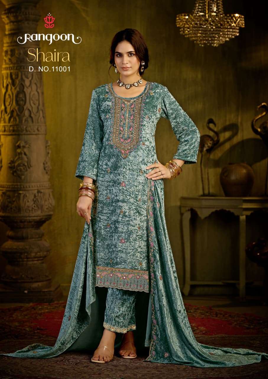 Rangoon Shaira Velvet Salwar Suit Set