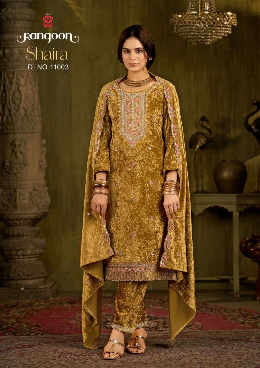 Rangoon Shaira Velvet Salwar Suit Set