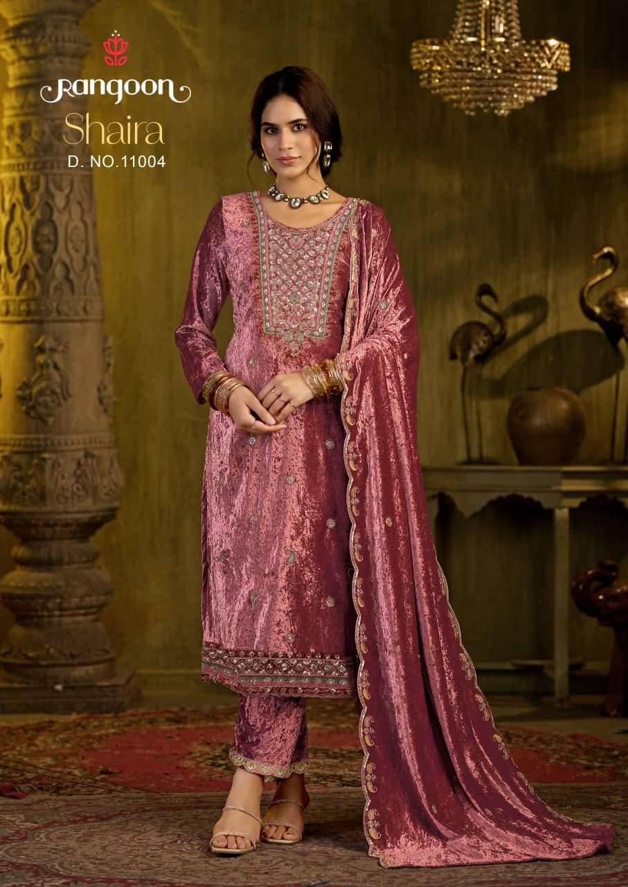 Rangoon Shaira Velvet Salwar Suit Set