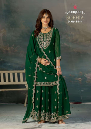 Rangoon Sophia Georgette Embroidered Punjabi Stitched Salwar Suit Set