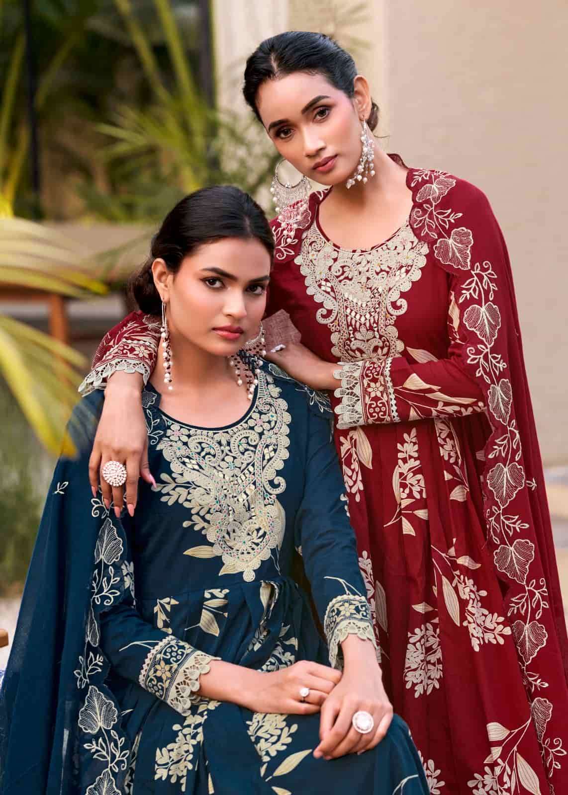Rangoon Violet Cotton Cambric Salwar Suit Set