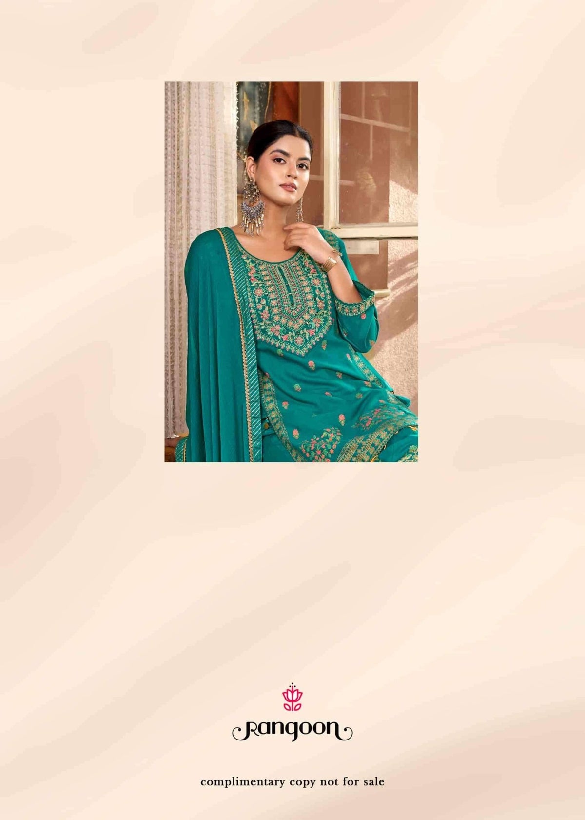 Rangoon Vriti Rayon Designer Palazzo Suit Set with Mirror Work - Amrah Wholesale
