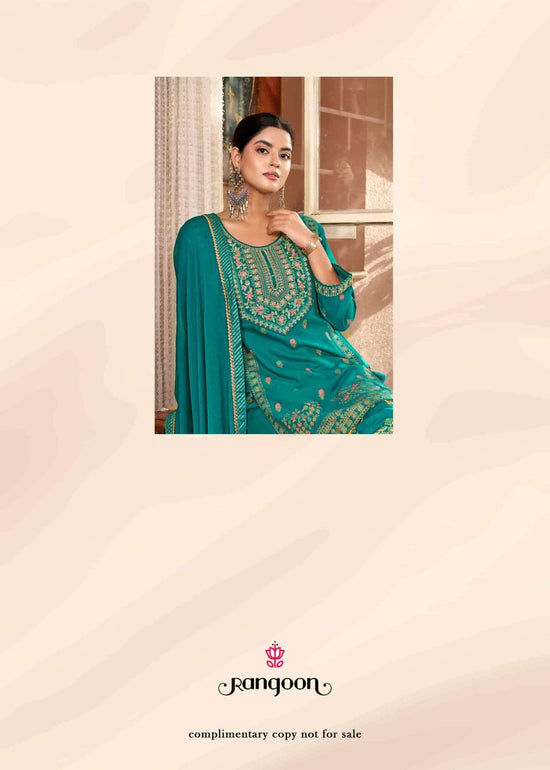 Rangoon Vriti Rayon Designer Palazzo Suit Set with Mirror Work - Amrah Wholesale