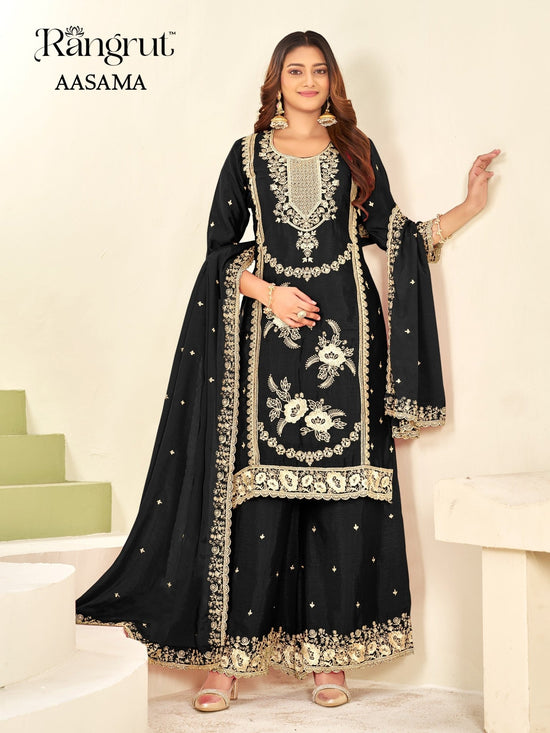 Rangrut Aasama Chinon Embroidered Pakistani Suit - Amrah Wholesale