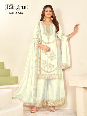 Rangrut Aasama Chinon Embroidered Pakistani Suit - Amrah Wholesale