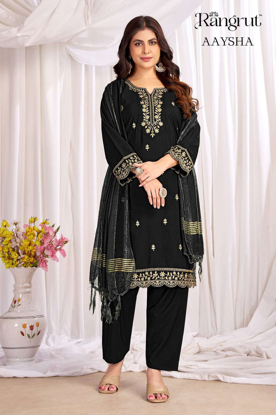 Rangrut Aaysha Crepe Embroidery Ready to Wear Salwar Suit Set