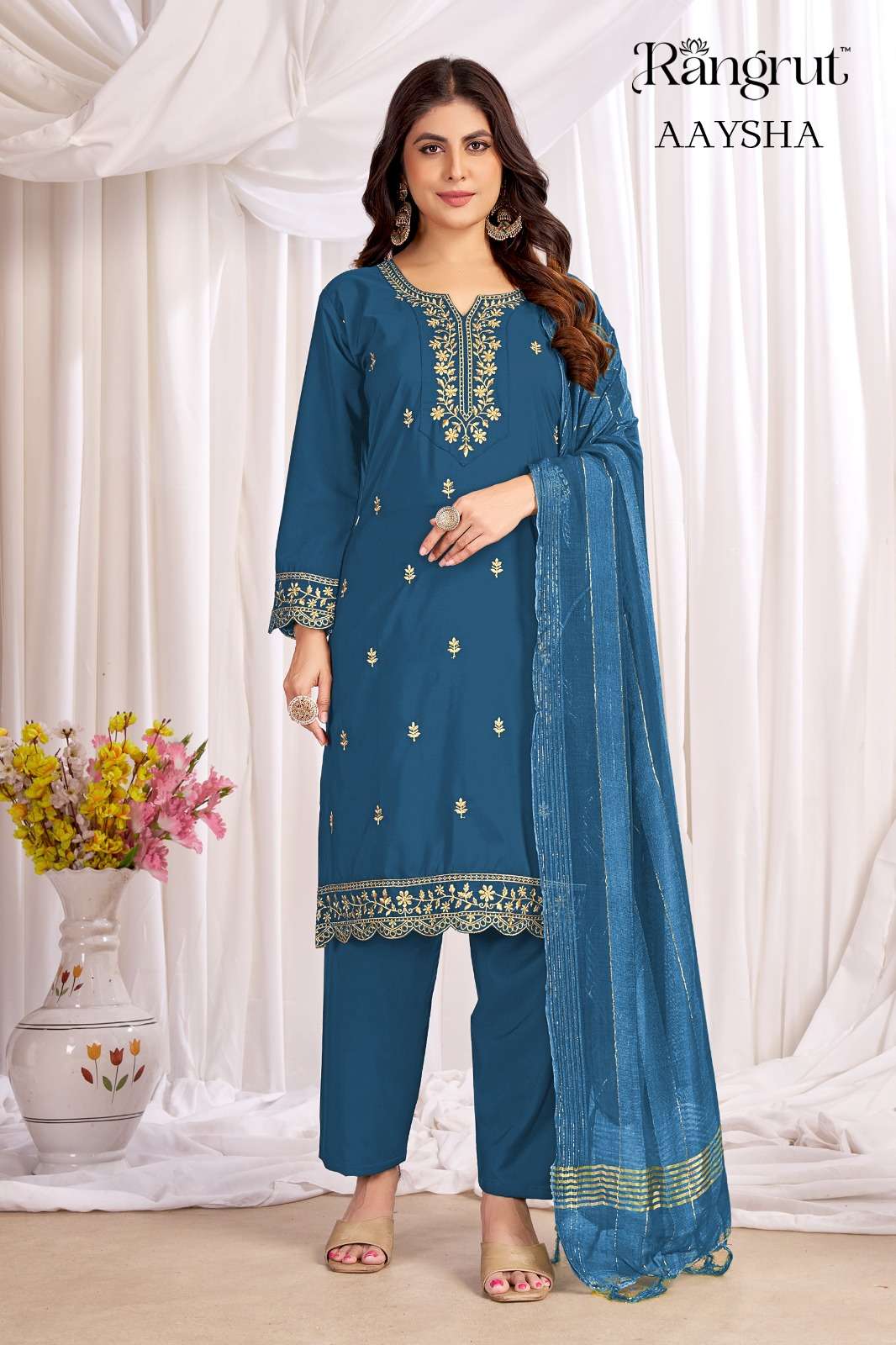 Rangrut Aaysha Crepe Embroidery Ready to Wear Salwar Suit Set