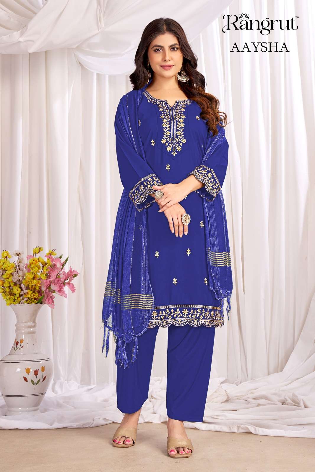 Rangrut Aaysha Crepe Embroidery Ready to Wear Salwar Suit Set