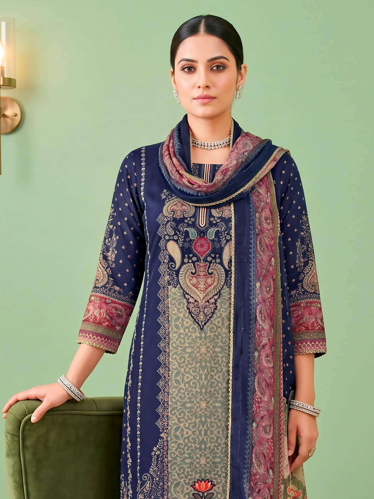 Relssa Aarzoo Masakali Embroidery Dress Material - Amrah Wholesale