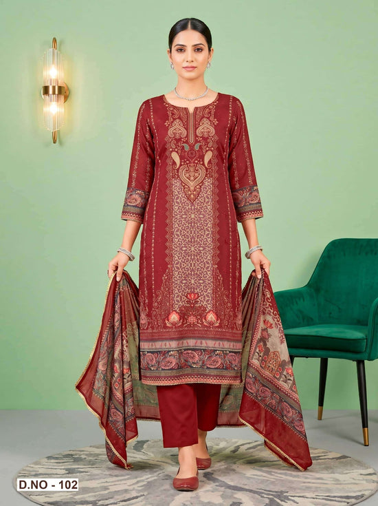Relssa Aarzoo Masakali Embroidery Dress Material - Amrah Wholesale