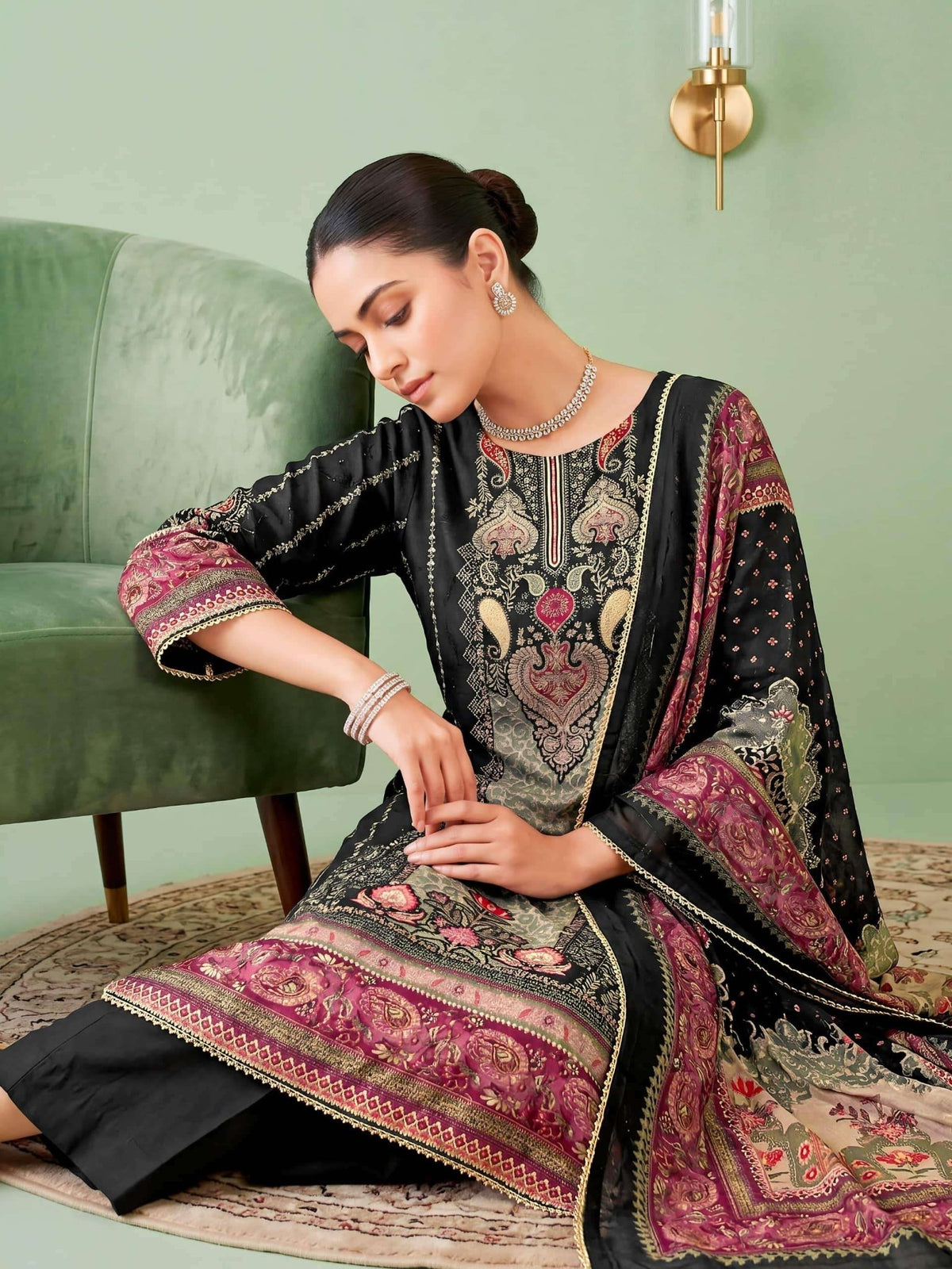 Relssa Aarzoo Masakali Embroidery Dress Material - Amrah Wholesale