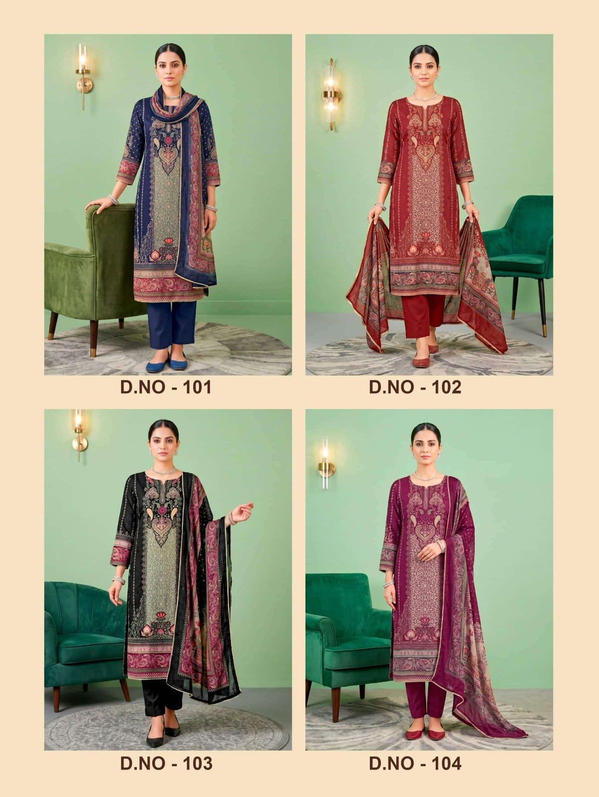 Relssa Aarzoo Masakali Embroidery Dress Material - Amrah Wholesale