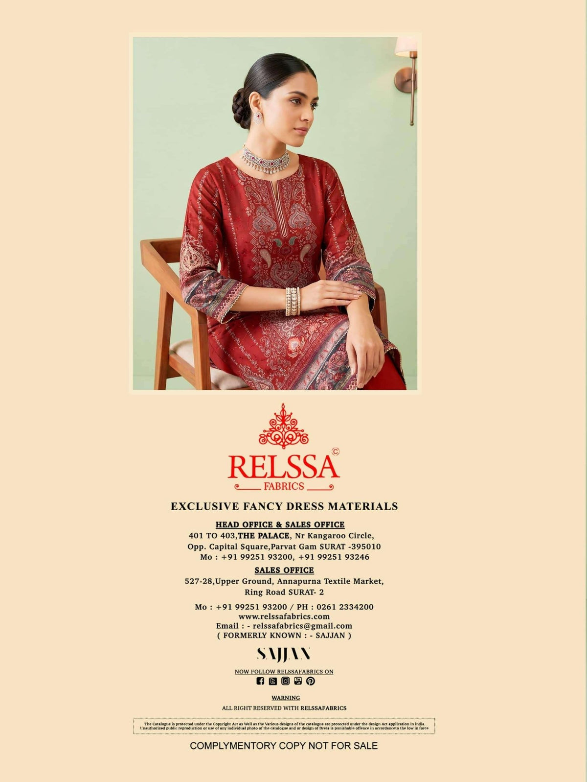 Relssa Aarzoo Masakali Embroidery Dress Material - Amrah Wholesale