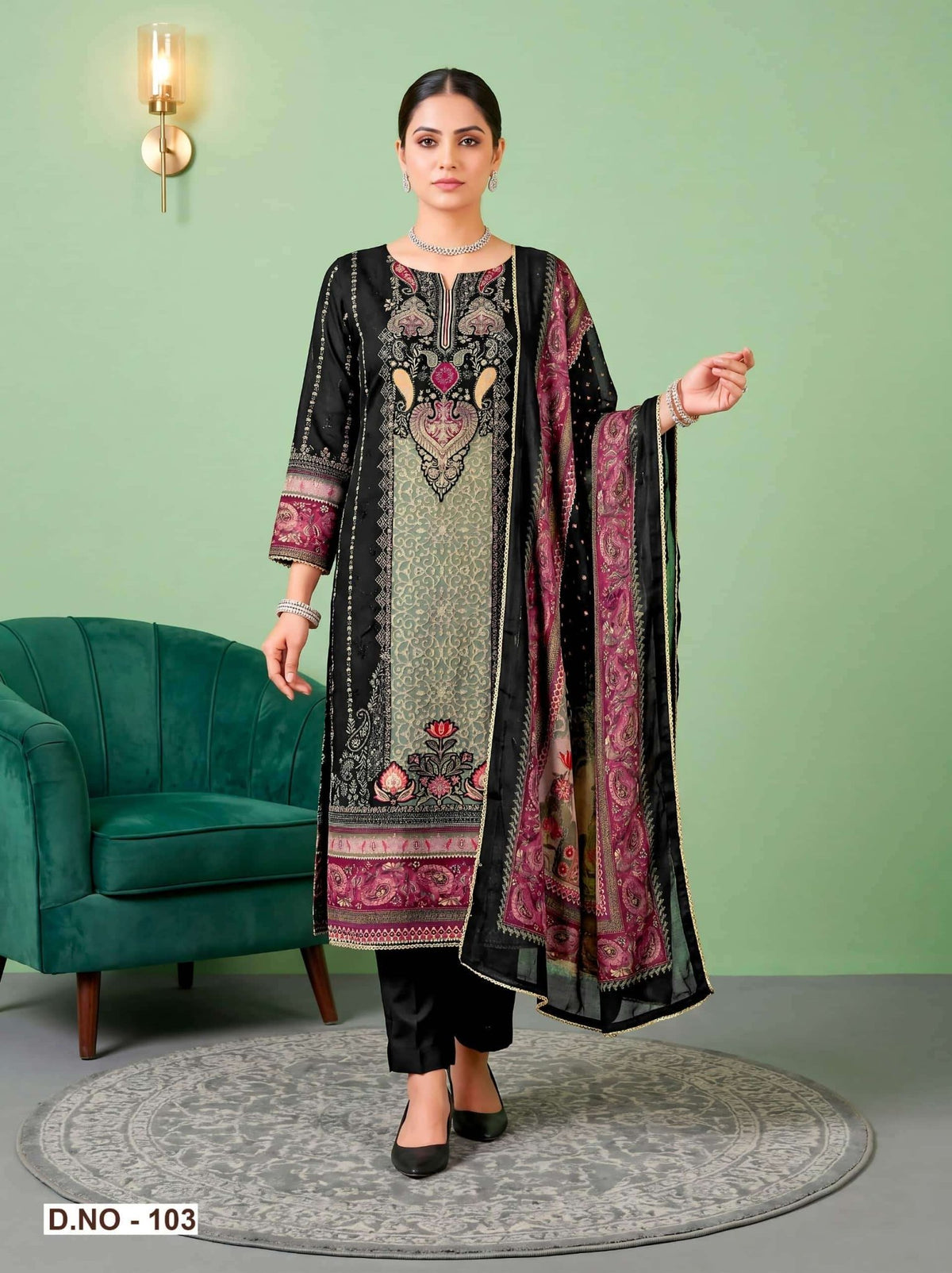 Relssa Aarzoo Masakali Embroidery Dress Material - Amrah Wholesale