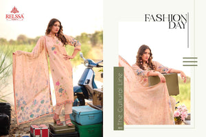 Relssa Fabrics Akira Superior Cotton Embroidered Dress Material