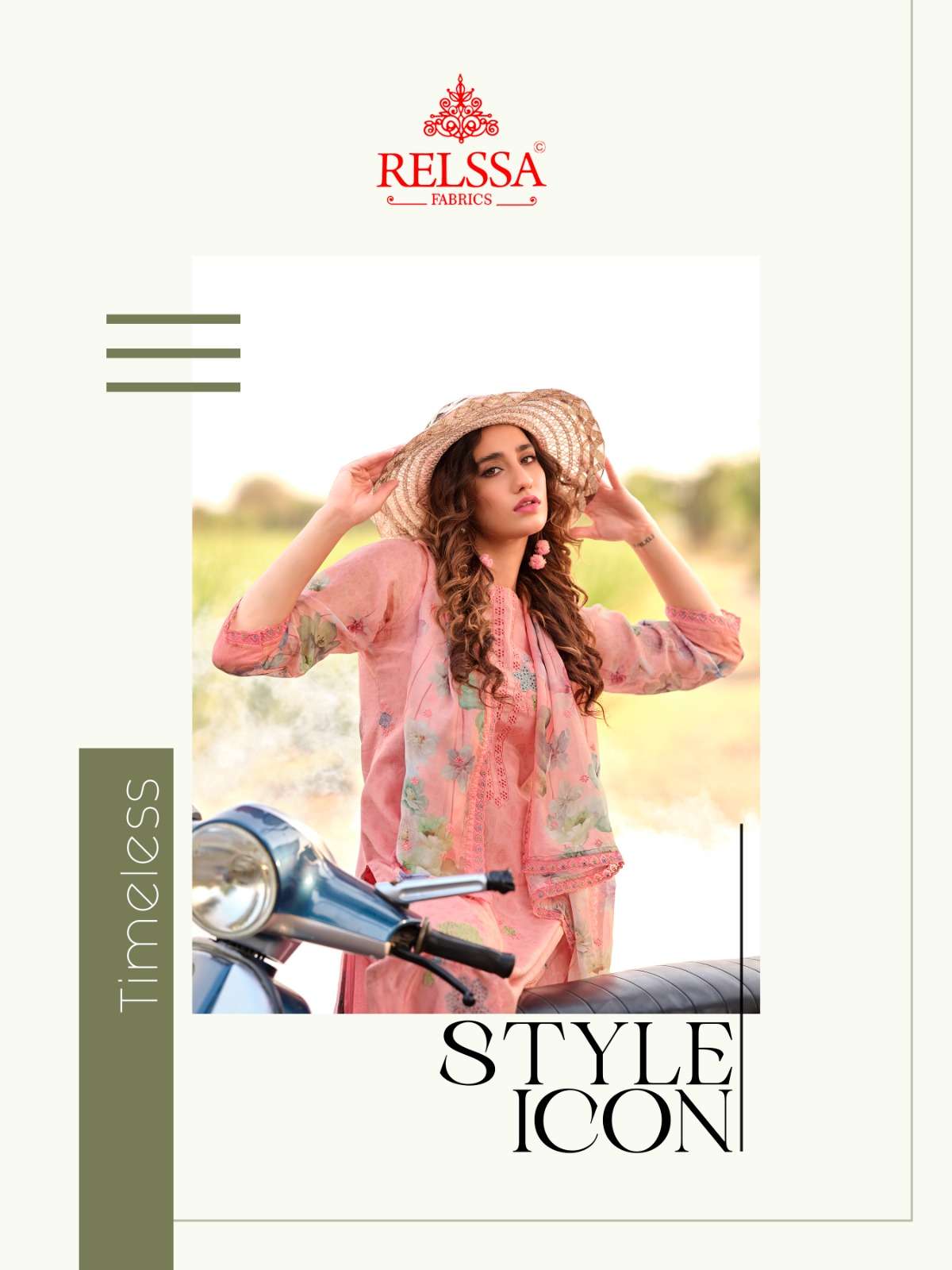 Relssa Fabrics Akira Fancy Muslin Embroidery Dress Material - Amrah Wholesale