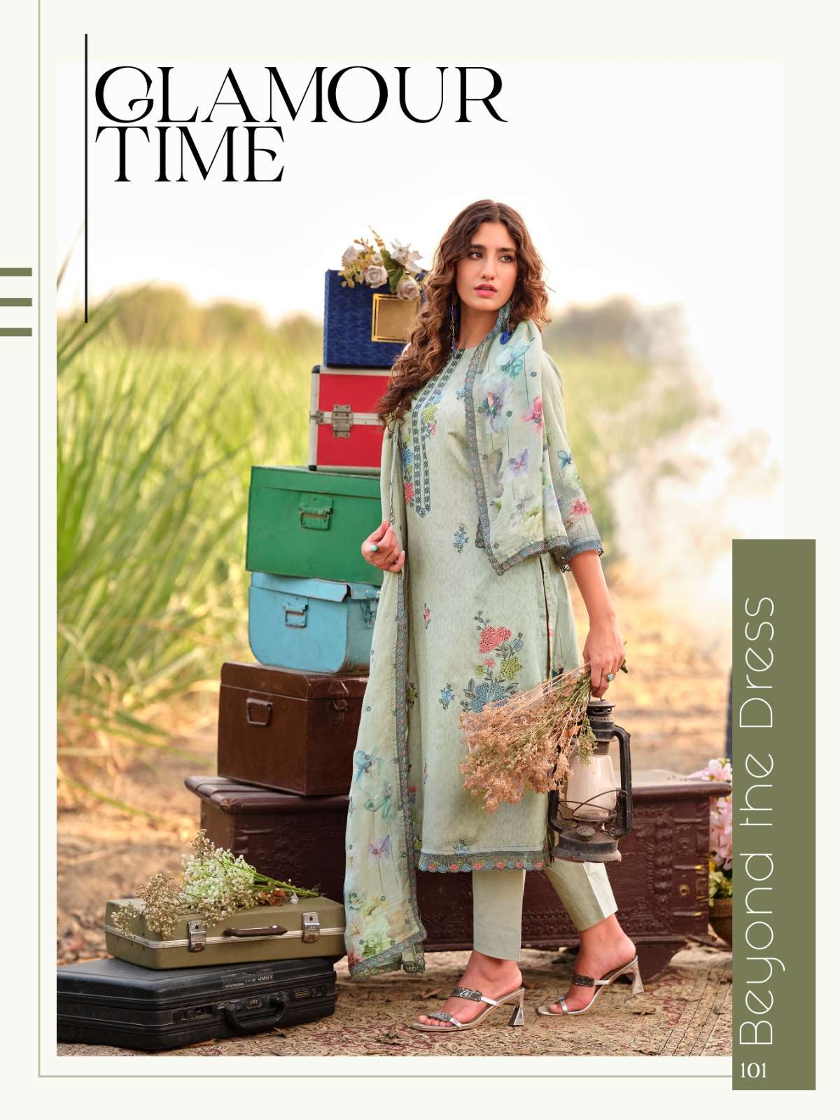 Relssa Fabrics Akira Fancy Muslin Embroidery Dress Material - Amrah Wholesale