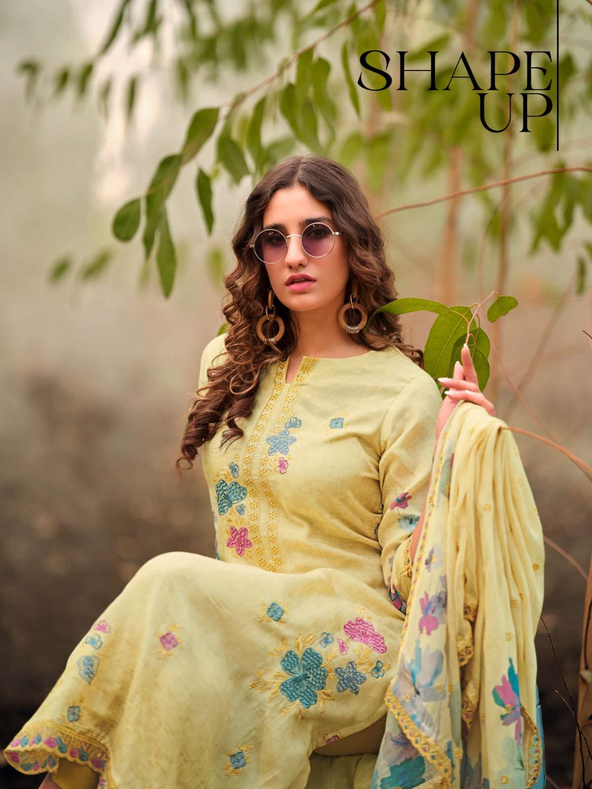 Relssa Fabrics Akira Fancy Muslin Embroidery Dress Material - Amrah Wholesale
