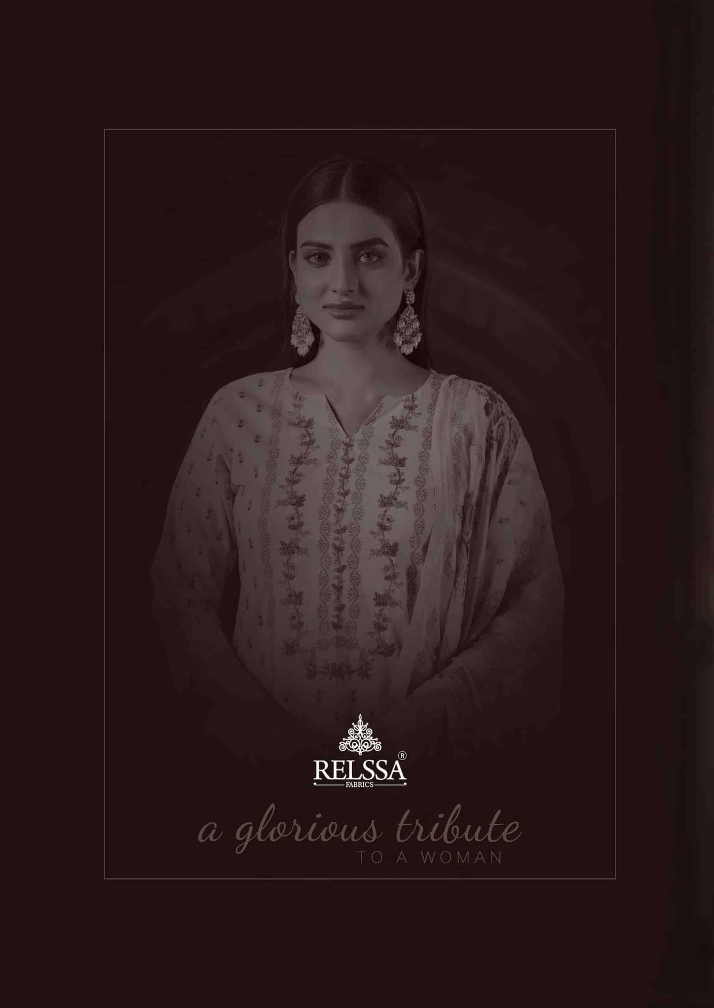 Relssa Fabrics Aliza Cotton Lawn Handwork Dress Material - Amrah Wholesale