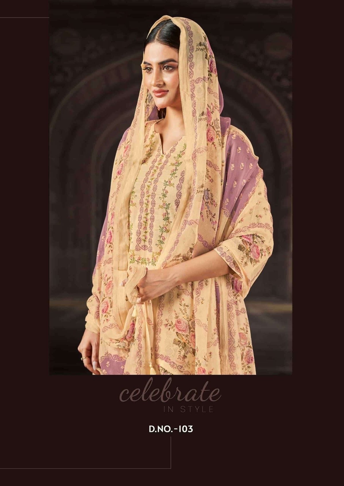 Relssa Fabrics Aliza Cotton Lawn Handwork Dress Material - Amrah Wholesale