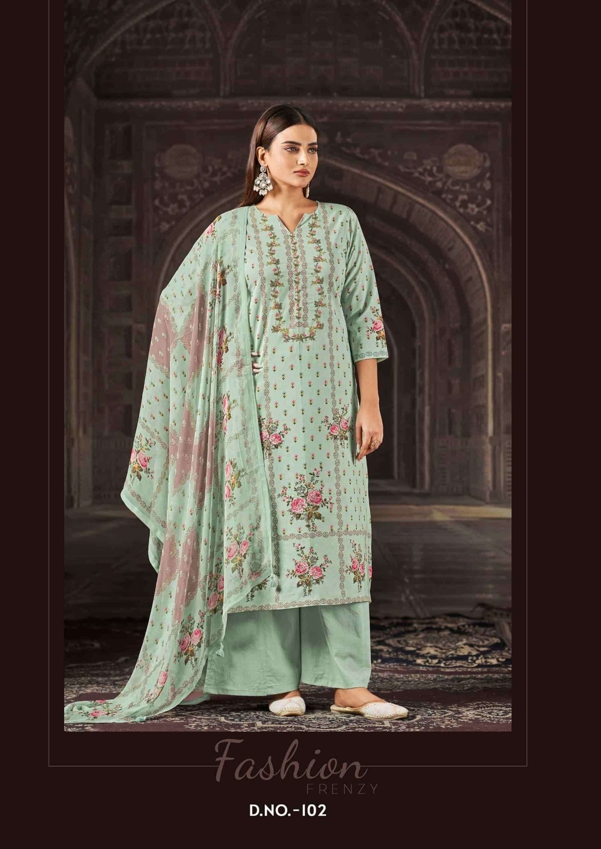 Relssa Fabrics Aliza Cotton Lawn Handwork Dress Material - Amrah Wholesale