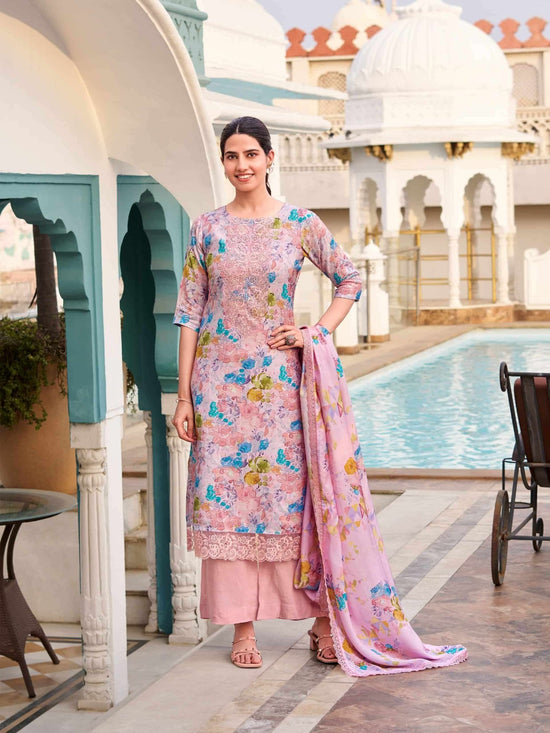 Relssa Fabrics Angel Vol 3 Premium Muslin Embroidered Dress Material - Amrah Wholesale