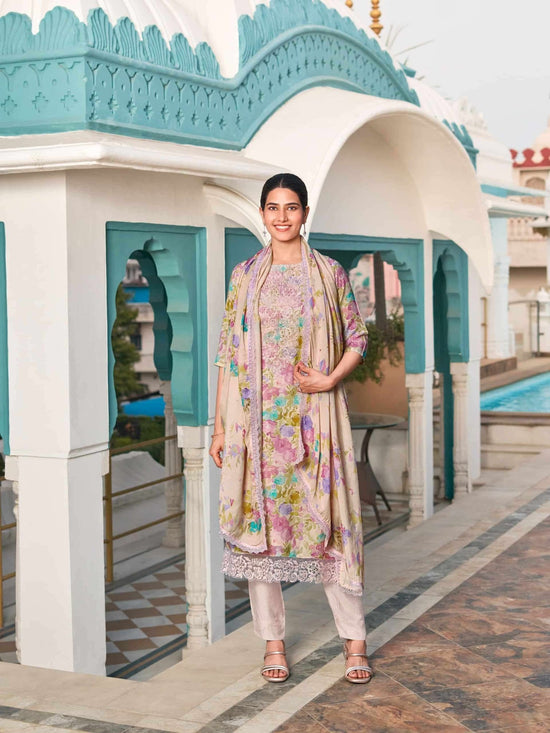 Relssa Fabrics Angel Vol 3 Premium Muslin Embroidered Dress Material - Amrah Wholesale